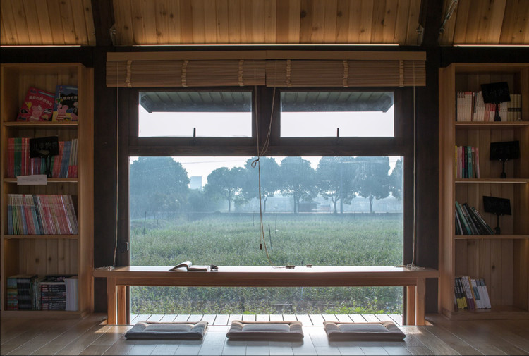 Rural Library / Leeko Studio - Shelving, Windows