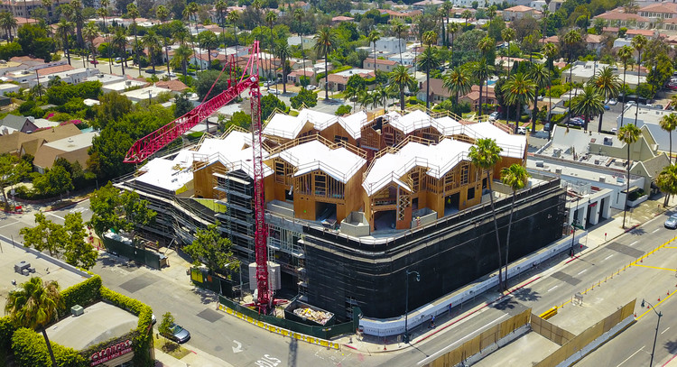 MAD's First US Project 'Gardenhouse' Tops Out in Beverly Hills, Courtesy of MAD Architects