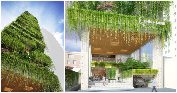 VTN Architects Designs Hotel with Cascading Greenery for Narrow Site in Vietnam - More Images