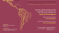 III Bienal Latinoamericana de Arquitectura de Paisaje 