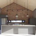 Tranquility House / Snow AIDe - Houses Interiors, Kitchen, Beam, Facade, Countertop, Sink, Table