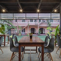The Courtyard / M9 Design Studio - Extension, Table, Chair, Lighting