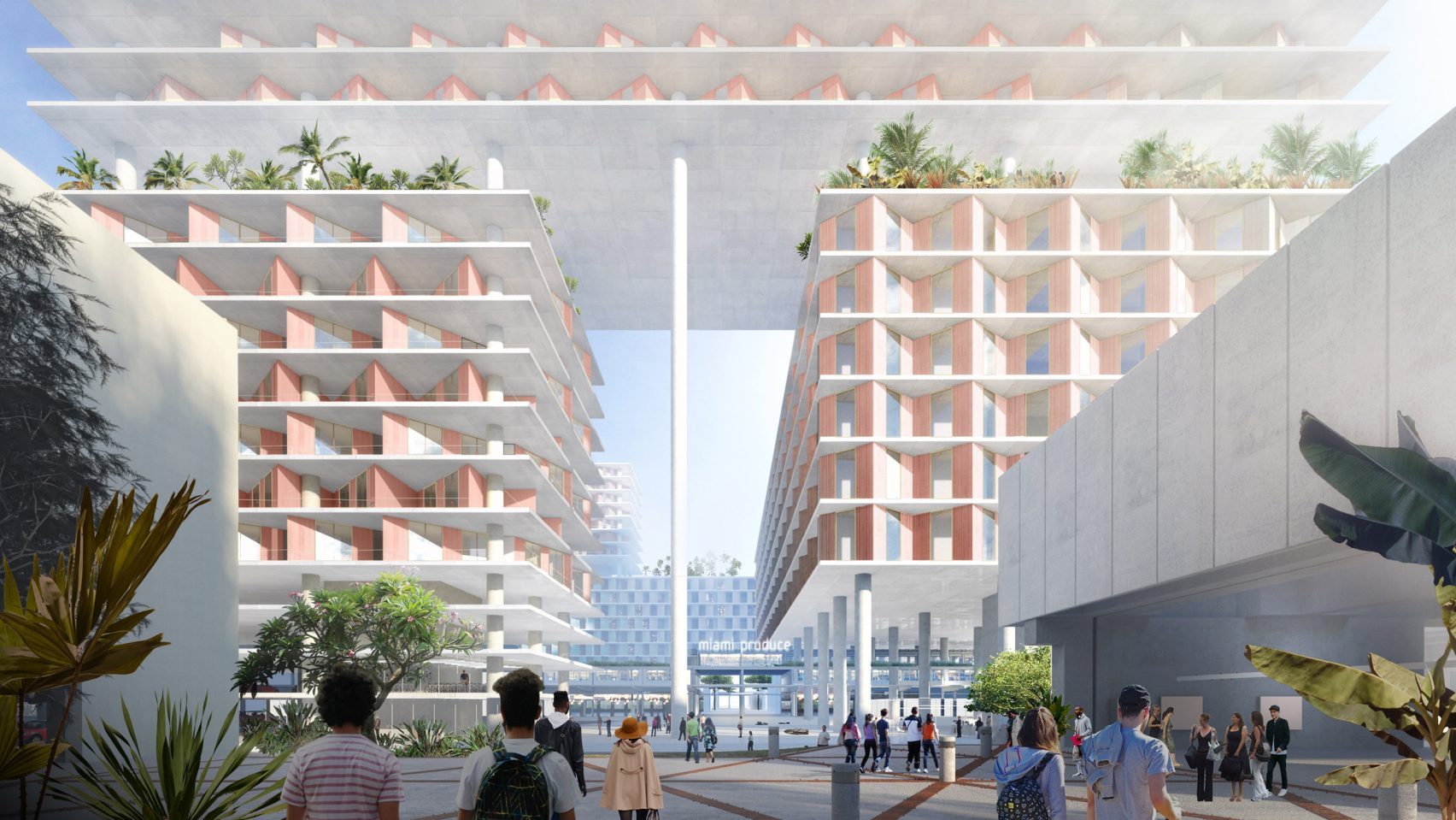 Gallery of BIG's Miami Produce Center Revealed Atop Thin Stilts 2