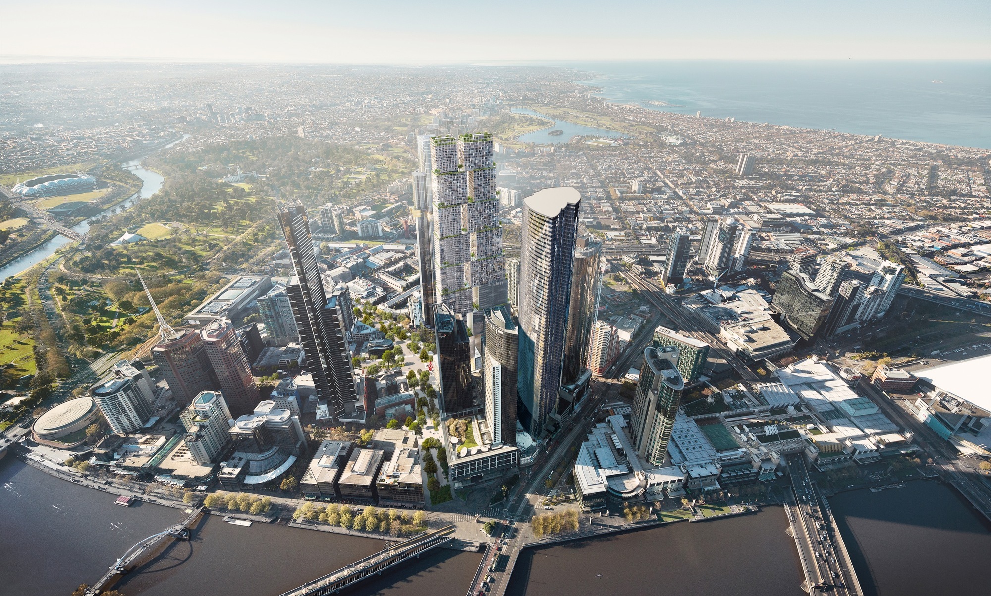 Gallery of UNStudio Named Winner of Landmark Melbourne Skyscraper