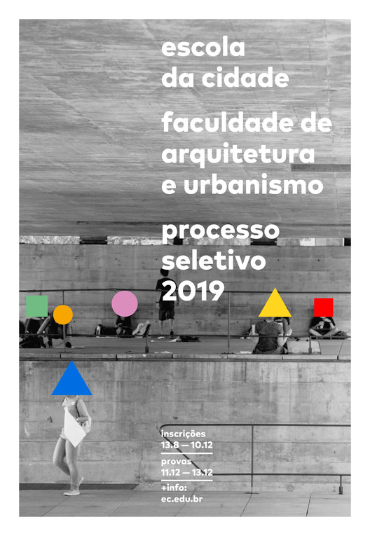 Inscrições para o Processo Seletivo 2019 Escola da Cidade