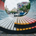 Hello Wood's POP-UP Park Adds a Splash of Color to an Underused Square in Budapest - Image 4 of 4