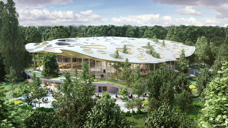 Começam as obras da Casa da Música da Hungria de Sou Fujimoto! Formato de cápsula de lótus em estreita harmonia com a natureza - Mais Imagens