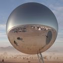 Esfera espelhada gigante do BIG é construída no festival Burning Man - Image 3 of 4