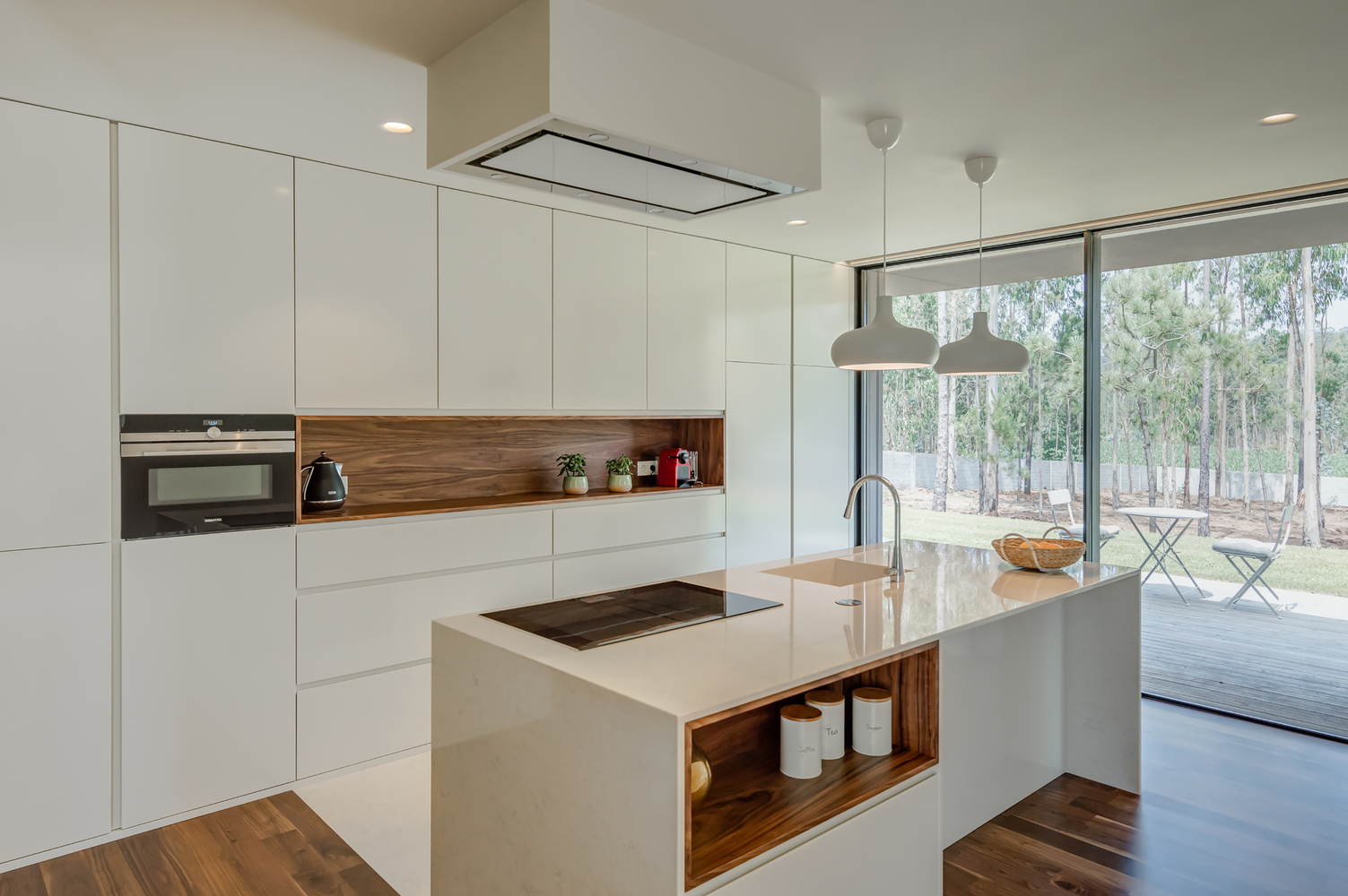 Casa Rio Mau / Raulino Silva - Cozinha, Viga, Bancada, Mesa, Pia
