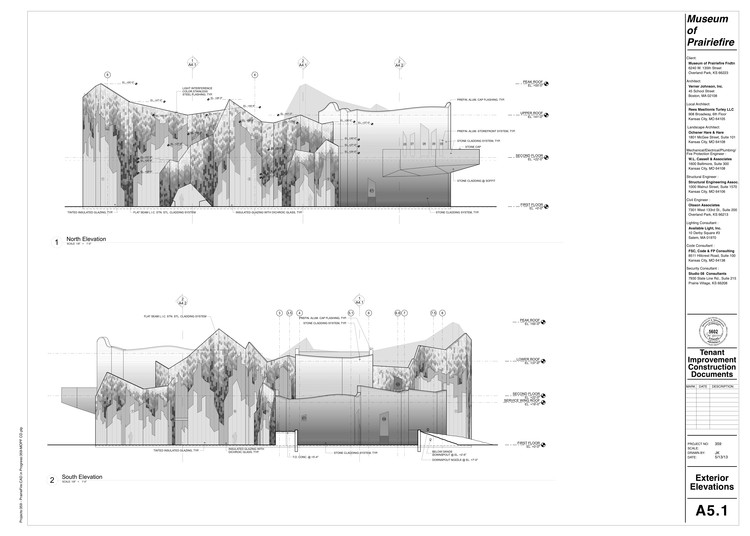 North and South Elevations