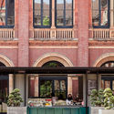 V&A Garden Cafe / Reed Watts Architects - Pavilion, Courtyard, Facade, Column, Arch, Arcade, Balcony
