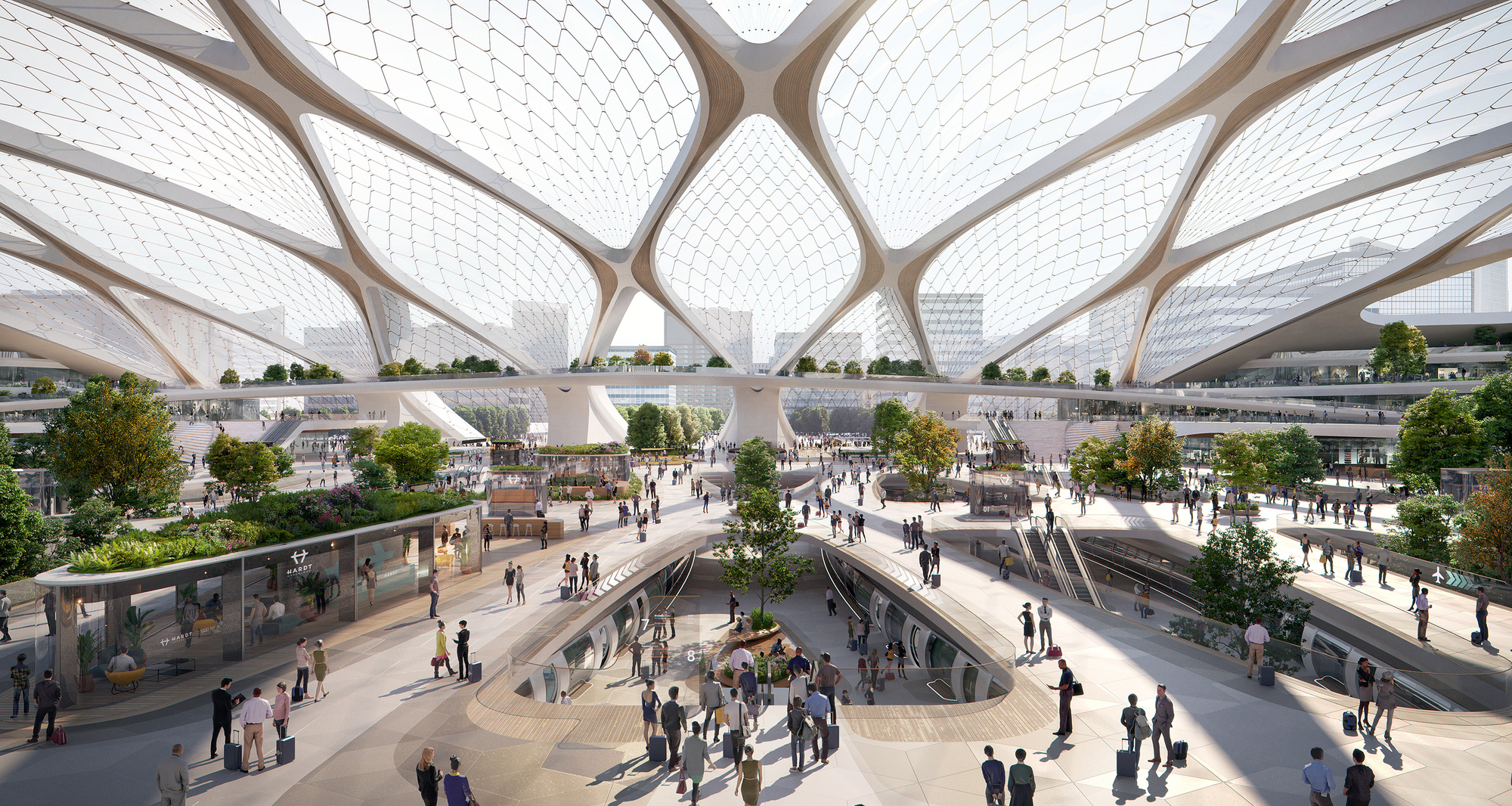 UNStudio Shares Vision for Tessellated Hyperloop Station | ArchDaily