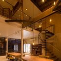 Shita-machi Brewery HIKOBE  / SUGAWARADAISUKE Architects - Extension, Stairs, Beam, Table, Lighting, Chair