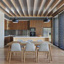 Fawkner Street House / Workshop Architecture - Renovation, Kitchen, Beam, Facade, Table, Countertop, Chair