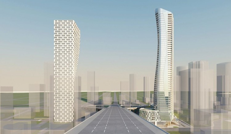 New Renderings Reveal Vancouver's 'Gateway Tower' Counterpart to BIG's Vancouver House - Image 2 of 18