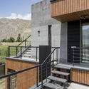 V Villa / White Cube Atelier - Houses, Deck, Fence, Door, Facade, Handrail, Stairs, Balcony