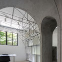 MONOARCHI Shanghai Office / MONOARCHI - Offices Interiors, Facade, Arch, Arcade, Column, Table, Bench