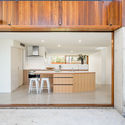 Brass House / anthrosite - Houses, Kitchen, Facade, Beam, Countertop, Table, Chair