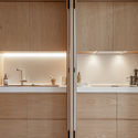 Apartament in Argentona Street / YLAB Arquitectos - Interior Photography, Kitchen, Countertop, Shelving
