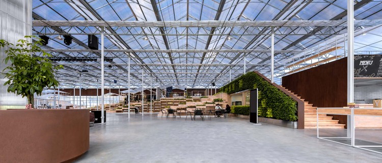 Spacious entrance hall for holding different events. Image © Xiao Wang