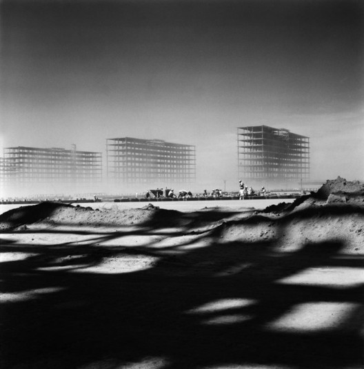 © Marcel Gauthero. ImageConstruction of Brasilia, 1956 . 