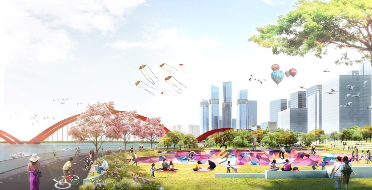 A new urban landscape emerges in Guangzhou's CBD South District, forming a new gateway to the Greater Bay Area jointly created by Ramboll Studio Dreiseitl and Studio Ziyu Zhuang. - Image 15 of 22