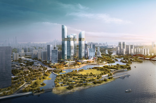 Overall Urban Space Concept. Image Courtesy of Ramboll Studio Dreiseitl+RSAA