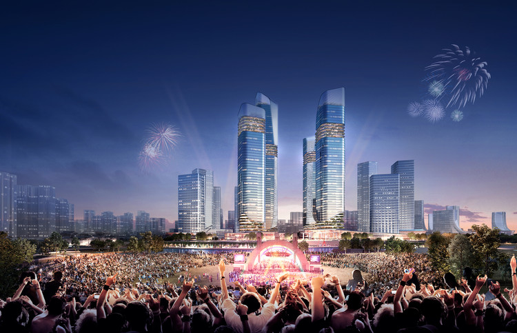 A new urban landscape emerges in Guangzhou's CBD South District, forming a new gateway to the Greater Bay Area jointly created by Ramboll Studio Dreiseitl and Studio Ziyu Zhuang. - Image 7 of 22