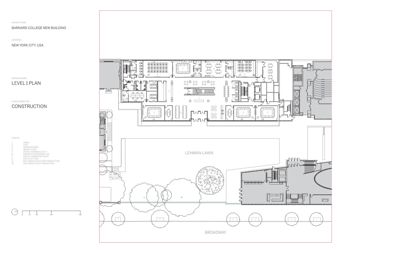 Gallery of Barnard College, The Milstein Center / Skidmore, Owings