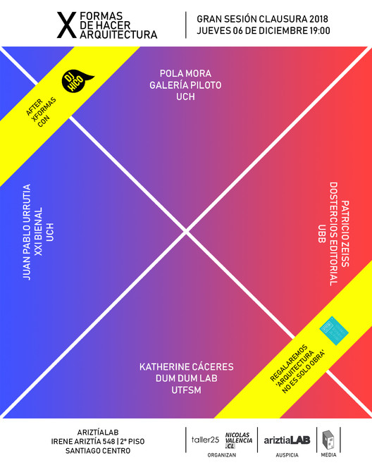 Biennials, academia, management, publishing, and parametricism at the 2018 XFORMAS closing in Chile