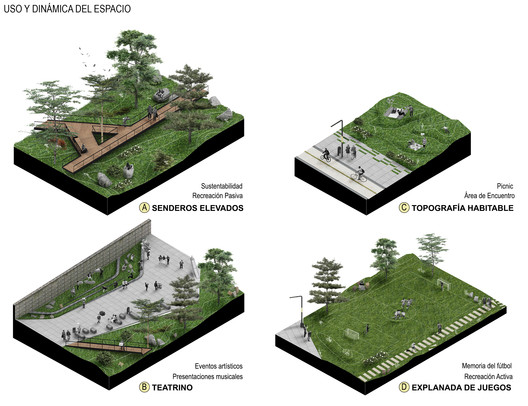 Taller Alterno + Laura Flórez + Alexander Jiménez, First Place in the Design of Rumipamba Park in Pasto, Colombia Taller Alterno + Laura Flórez + Alexander Jiménez, First Place in the Design of Rumipamba Park in Pasto, Colombia - Image 15 of 19