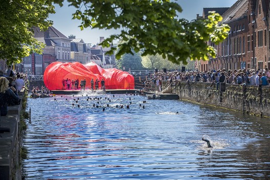 via Wikimedia. ImageSelgas Cano's Pavilion at the 2018 Brugge Triennale