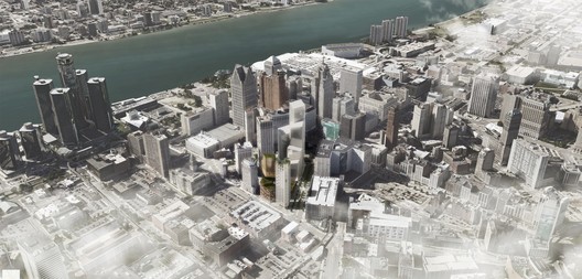 Schmidt Hammer Lassen's First U.S. Project Breaks Ground in Detroit - Image 1 of 10