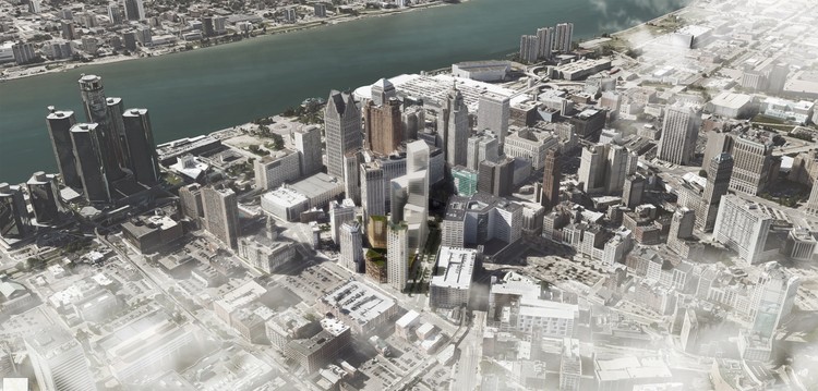 El primer proyecto de Schmidt Hammer Lassen en EE. UU. inicia su construcción en Detroit - Más Imágenes