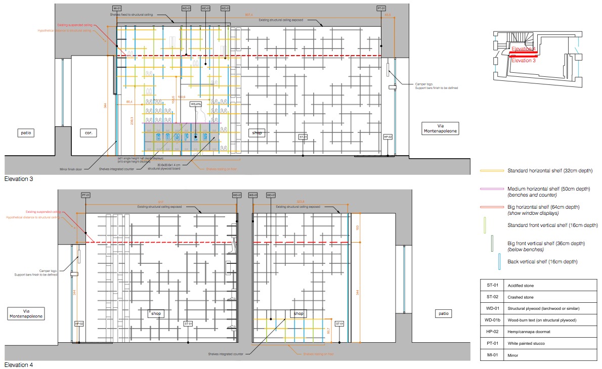 Store Square Meter Example Gallery of Retail Stores Under 100 Square Meters: Examples in Plan and ...