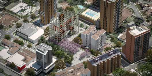 This is Taller Síntesis' proposal for the Mónaco Building in Medellín This is Taller Síntesis' proposal for the Mónaco Building in Medellín - Image 2 of 15