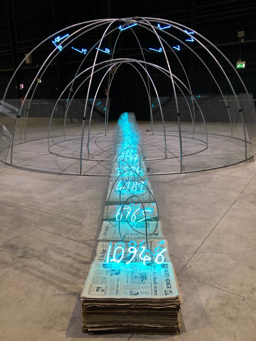 A reflection between object and form through materials at Pirelli HangarBicocca - Image 8 of 11