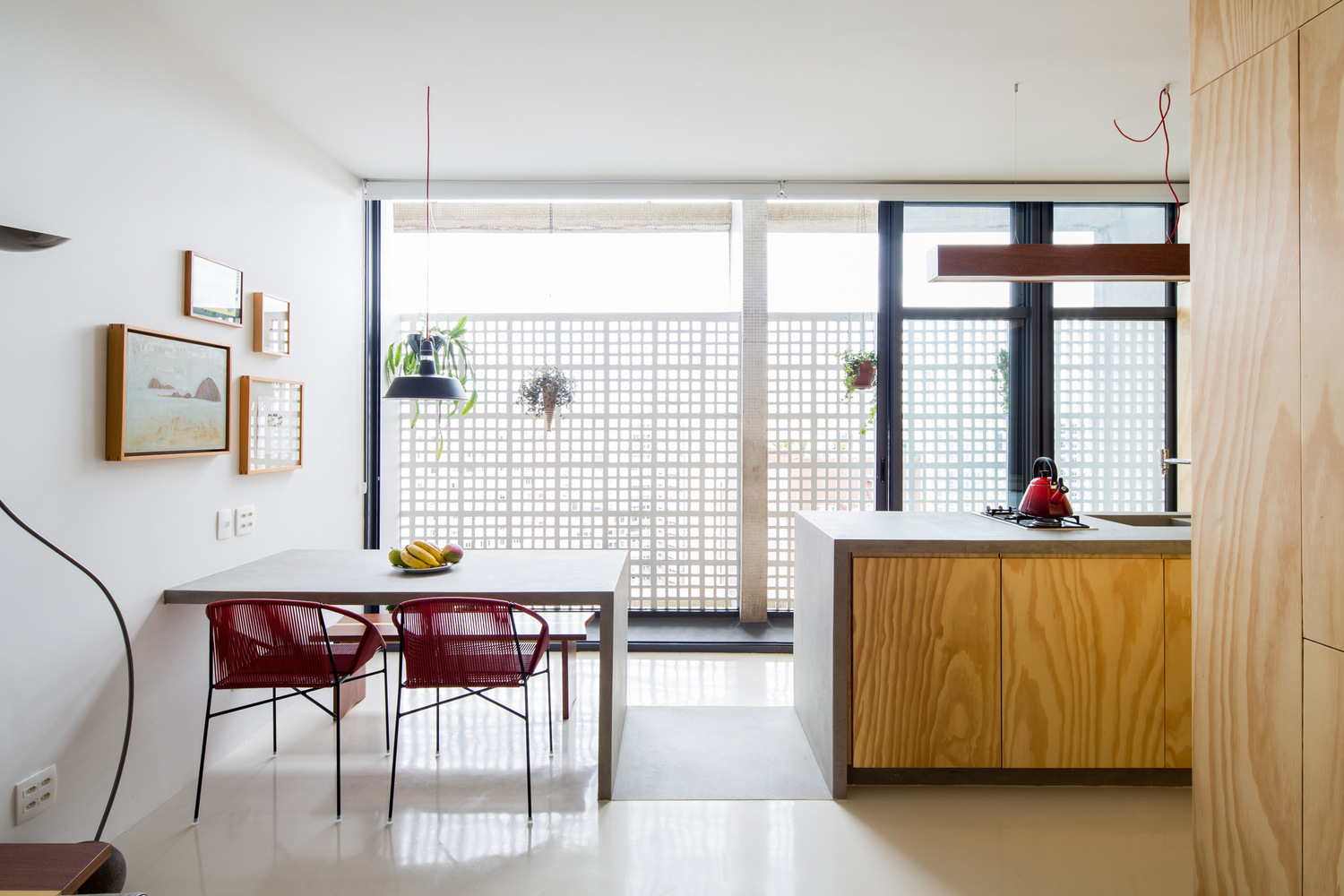 Kitnet Copan / Garoa - Cozinha, Mesa, Bancada, Cadeira