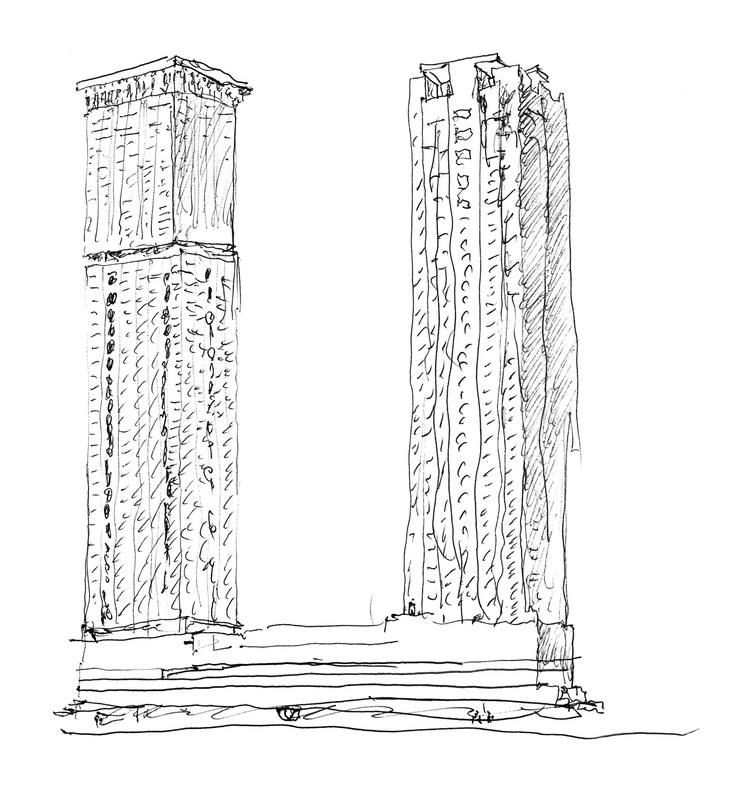 New Orleans Towers, 2003. Roterdã, Países Baixos. © Álvaro Siza. Image Cortesia de Arquivo Álvaro Siza, Porto
