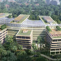 Safdie Architects design a Series of Treehouse-Like Pavilions for Surbana Jurong Headquarters - Image 1 of 4