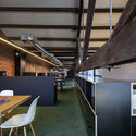 Architect’s Warehouse / Idle Architecture Studio - Offices Interiors, Beam, Door, Handrail, Facade, Table, Chair