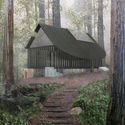 The Stump House offers a "Lyrical and Pragmatic" Live-Work Space in the California Mountains - Image 1 of 4