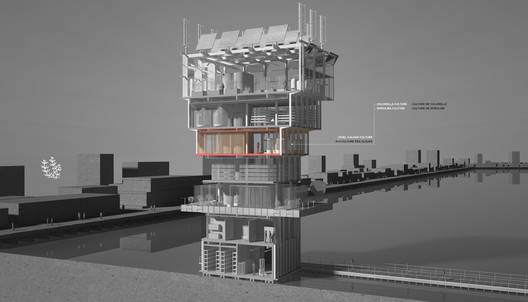 Studio NAB designs a Floating Urban Farming Tower for Future Cities Studio NAB designs a Floating Urban Farming Tower for Future Cities - Image 11 of 13