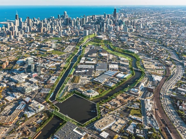 Primeiro eco-parque flutuante do mundo será construído em Chicago - Imagem de Destaque