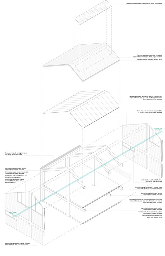 A winning (and disqualified) project for the Catalog of Modular Schools in the Peruvian highlands - Image 14 of 20