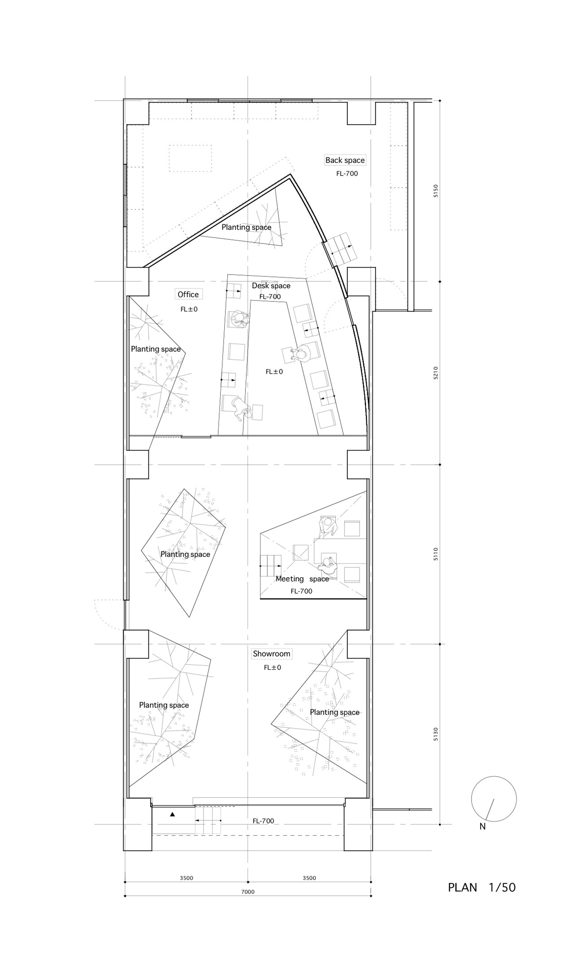 Gallery of Offices and Workplaces: Examples in Plan - 63