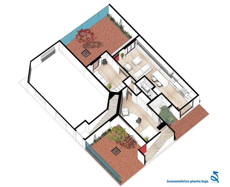 60 Best Residential Axonometric Drawings - Image 8 of 59