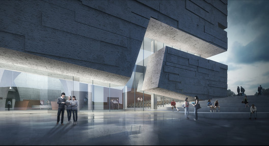 Weishe Architects Unveils Design for Qin’an County Archives, Featuring a "Weathered and Cracked" Facade Weishe Architects Unveils Design for Qin’an County Archives, Featuring a "Weathered and Cracked" Facade - Image 3 of 28