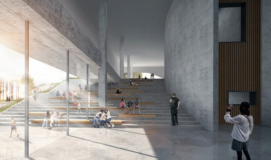 Weishe Architects Unveils Design for Qin’an County Archives, Featuring a "Weathered and Cracked" Facade Weishe Architects Unveils Design for Qin’an County Archives, Featuring a "Weathered and Cracked" Facade - Image 11 of 28