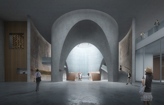 Weishe Architects Unveils Design for Qin’an County Archives, Featuring a "Weathered and Cracked" Facade Weishe Architects Unveils Design for Qin’an County Archives, Featuring a "Weathered and Cracked" Facade - Image 15 of 28